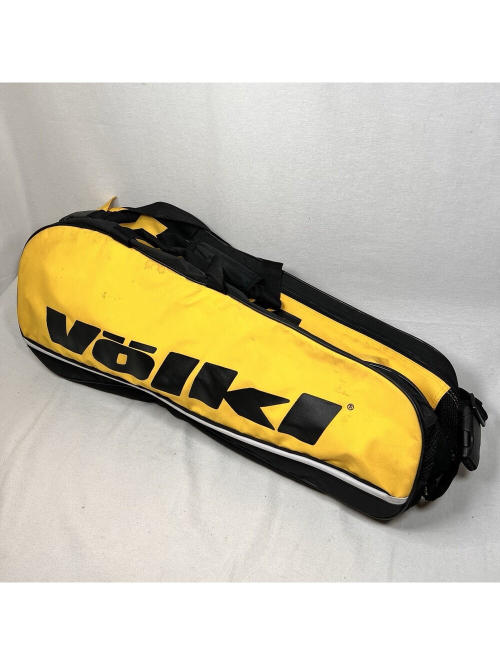 Volkl Tour Mega Tennis Bag, Yellow/Black & Silver -Double Compartment